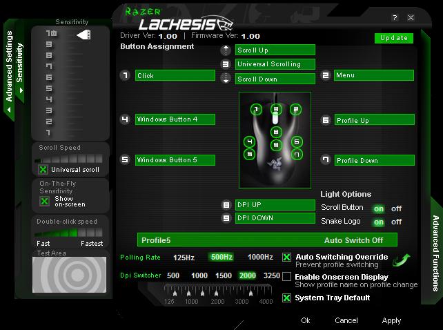 razsoft1 - Recensione - Razer Lachesis