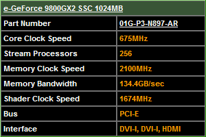 evga ssc - Disponibile da EVGA 9800GX2 Superclocked, KO e SSC