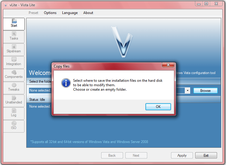 Integrare l’SP1 nel DVD di Windows Vista vlite3 - Integrare l’SP1 nel DVD di Windows Vista
