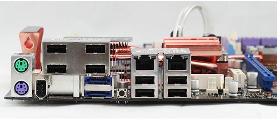 msi p45 diamond 03 - Raffreddamento a liquido per la MSI P45 Diamond