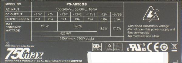 maximaforce3 - Recensione Alimentatore - Lian Li Maxima Force PS-A650GB