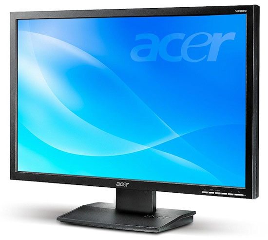 Acer V223WBbmd LCD 01 - Da Acer due nuovi monitor Eco da 19" e 22"