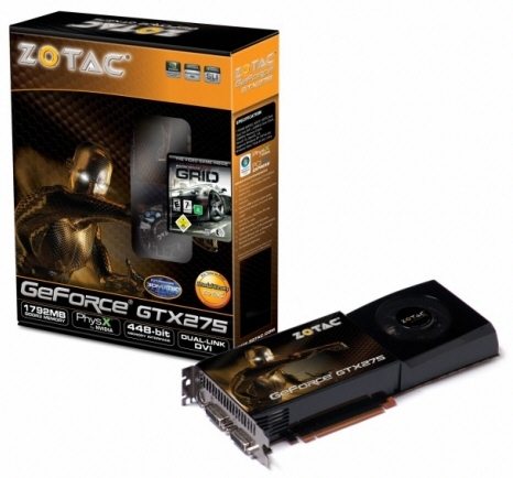 Zotac GeForce GTX 275 1792MB 01 - Disponibile da Zotac una GeForce GTX 275 con 1792MB