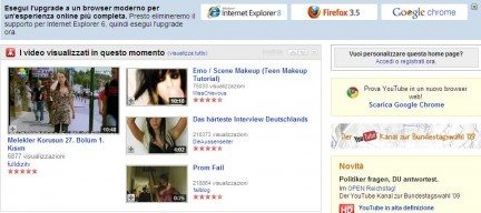Youtube abbandona il supporto a Internet Explorer 6 youtubeie6 - Youtube abbandona il supporto a Internet Explorer 6