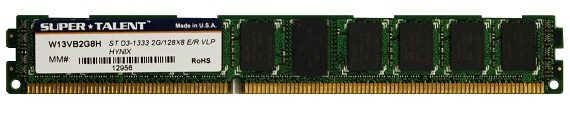 Da Super Talent memorie DDR3 low-profile per Server Super Talent DDR3 1333 VLP DIMM 01 - Da Super Talent memorie DDR3 low-profile per Server