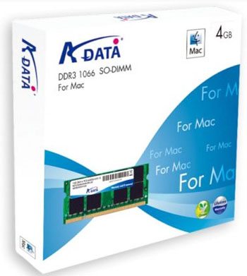 Disponibile da A-Data kit memorie DDR3 per Mac A Data 4GB DDR3 1066 Mac 01 - Disponibile da A-Data kit memorie DDR3 per Mac