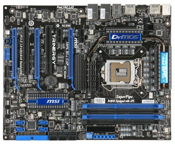MSI P55 Big Bang Trinergy board 03 - Immagini e informazioni per la MSI Big Bang Trinergy P55