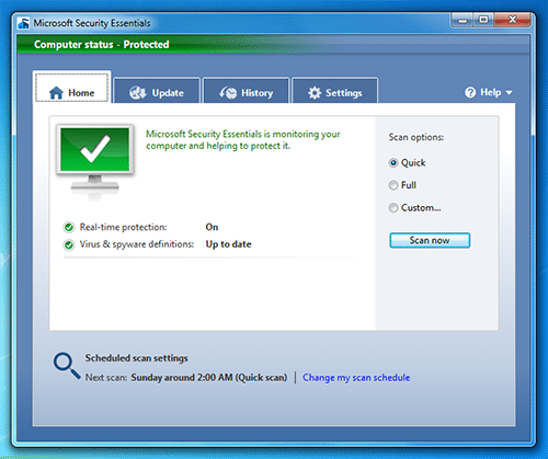 1.5 milioni di download per Microsoft Security Essentials microsoft security essentials 10 computer status - 1.5 milioni di download per Microsoft Security Essentials