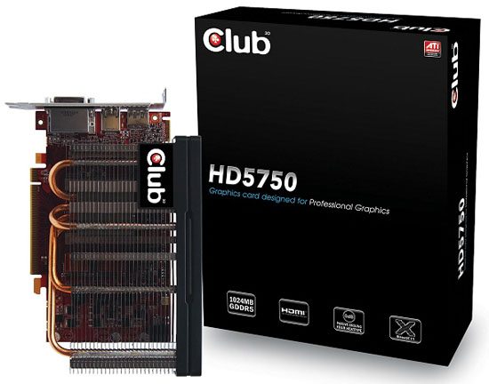 Radeon HD 5750 in versione passiva da Club 3D Club3D HD 5750 PC 01 - Radeon HD 5750 in versione passiva da Club 3D