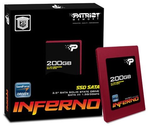 Patriot svela gli hard disk SSD Inferno con controller SandForce patriotinferno200gbssd01 - Patriot svela gli hard disk SSD Inferno con controller SandForce