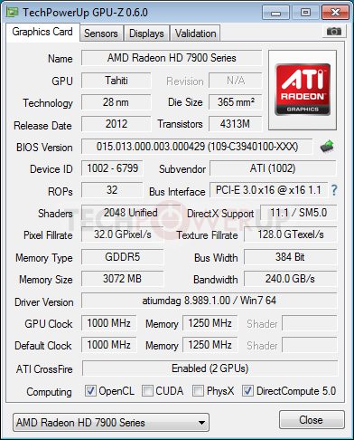 AMD Radeon HD 7990 Dual GPU 2 - 1GHz di clock per la AMD Radeon HD 7990 Dual-GPU