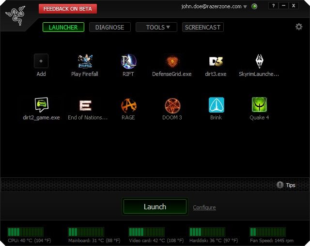 Razer annuncia il lancio della versione Beta di Game Booster razer game booster 01 - Razer annuncia il lancio della versione Beta di Game Booster