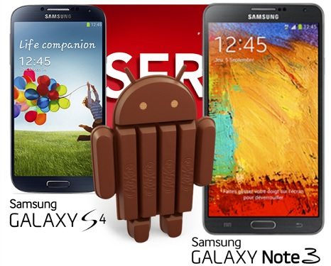 Android 4.4 KitKat in arrivo a Gennaio su Galaxy S4 e Note 3 kitkat update galaxy - Android 4.4 KitKat in arrivo a Gennaio su Galaxy S4 e Note 3
